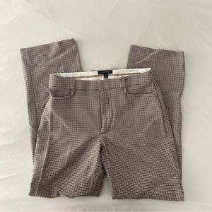 NWOT Banana Republic Lido Italian wool straight leg pants (plaid)
